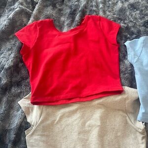 Red Cropped T-Shirt